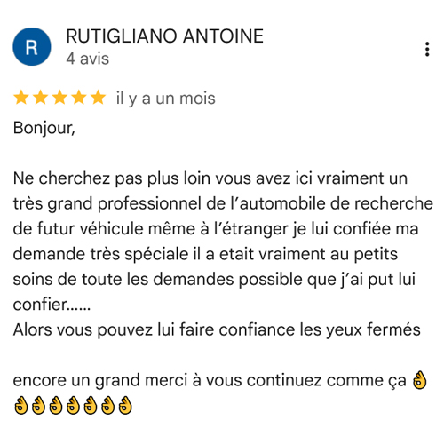 Avis client 1